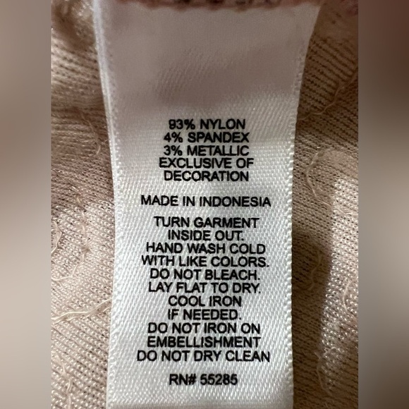 Express Pink Glitter Sequin Tank Top With Adjustable Straps Size Small - Picture 8 of 8